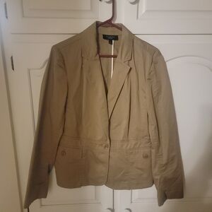 Talbots Classic Khaki Blazer